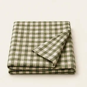Sage Gingham Tablecloth — illustrative design reference