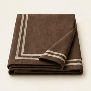 Cocoa Border Tablecloth — illustrative design reference