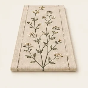 Botanical Stitch Table Runner — illustrative design reference