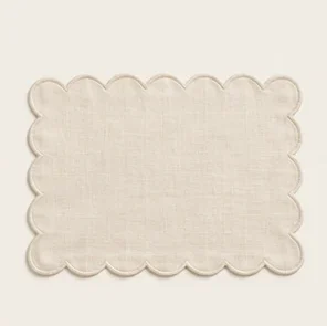 Ivory Scallop Placemat — illustrative design reference