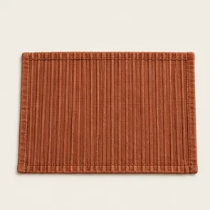 Rust Ribbed Placemat — illustrative design reference