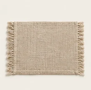 Oatmeal Fringe Placemat — illustrative design reference