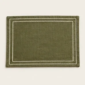 Olive Border Placemat — illustrative design reference