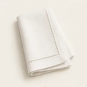 White Hemstitch Napkin — illustrative design reference