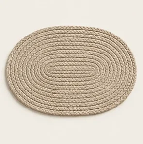 Sand Oval Placemat — illustrative design reference
