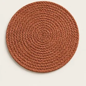 Terracotta Round Placemat — illustrative design reference