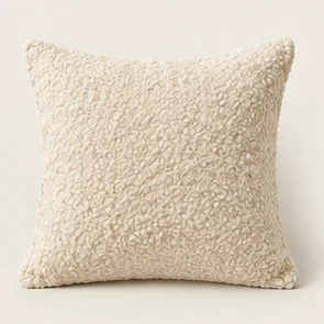 Ivory Boucle Cushion Cover — illustrative design reference