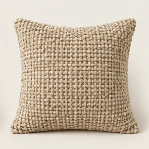 Oatmeal Weave Cushion Cover — illustrative design reference