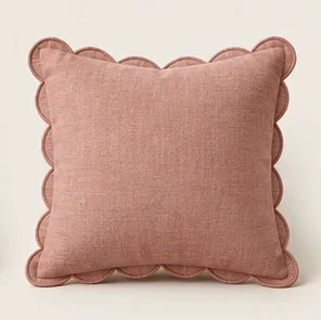 Rose Scallop Cushion Cover — illustrative design reference