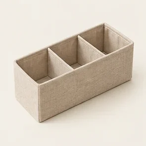Three Cell Drawer Organizer — illustrative design reference