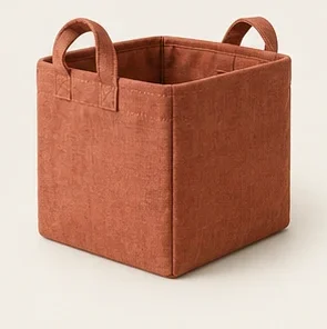 Terracotta Storage Cube — illustrative design reference