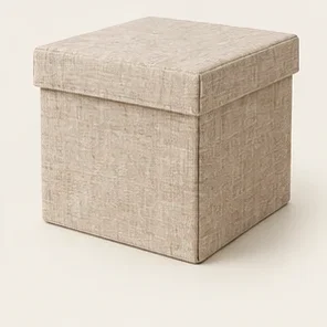 Natural Foldable Storage Box — illustrative design reference