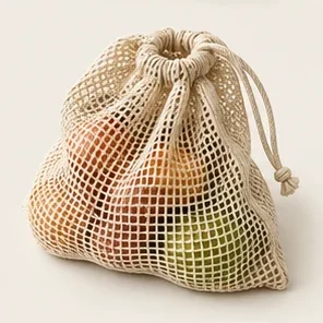 Oatmeal Produce Bag — illustrative design reference