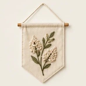 Botanical Wall Pennant — illustrative design reference