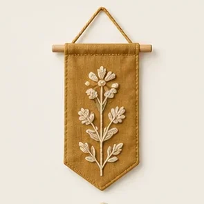 Mustard Door Hanging — illustrative design reference