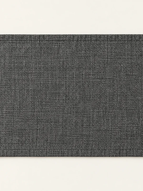 Charcoal Texture Placemat on a warm ivory background — AI-generated design illustration