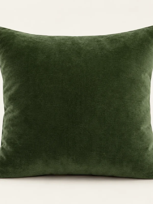 Forest Velvet Cushion Cover — original high-resolution design illustration Forest Velvet Cushion Cover on a warm ivory background — AI-generated design illustration